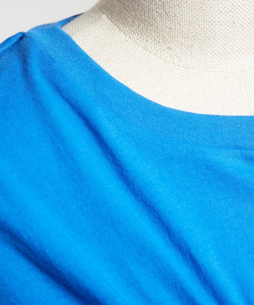 gomme（ゴム）の「シャーリングＴ（Tシャツ/カットソー・レディース・ブラック/ホワイト/ブルー/チャコールグレー・MEDIUM）」の19枚目の写真