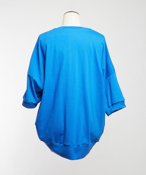 gomme（ゴム）の「シャーリングＴ（Tシャツ/カットソー・レディース・ブラック/ホワイト/ブルー/チャコールグレー・MEDIUM）」の18枚目の写真