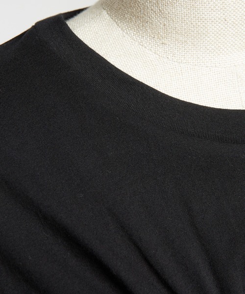 gomme（ゴム）の「シャーリングＴ（Tシャツ/カットソー・レディース・ブラック/ホワイト/ブルー/チャコールグレー・MEDIUM）」の11枚目の写真