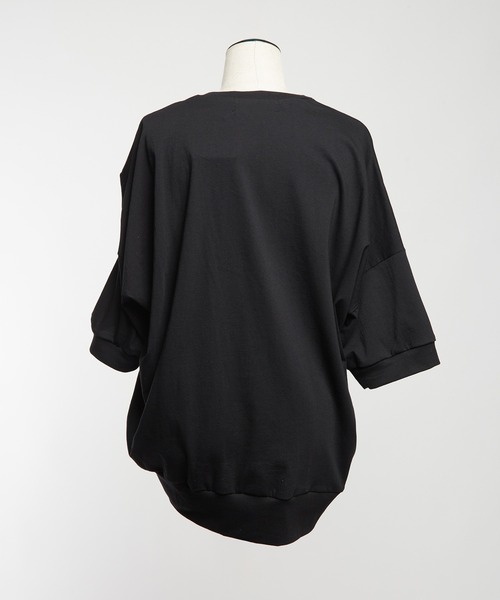 gomme（ゴム）の「シャーリングＴ（Tシャツ/カットソー・レディース・ブラック/ホワイト/ブルー/チャコールグレー・MEDIUM）」の10枚目の写真