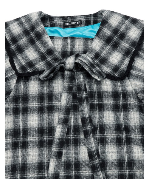 Little sunny bite(リトルサニーバイト)の「check dress(ドレス・レディース・ピンク/ブラック/ブルー・SMALL/MEDIUM)」の4枚目の写真