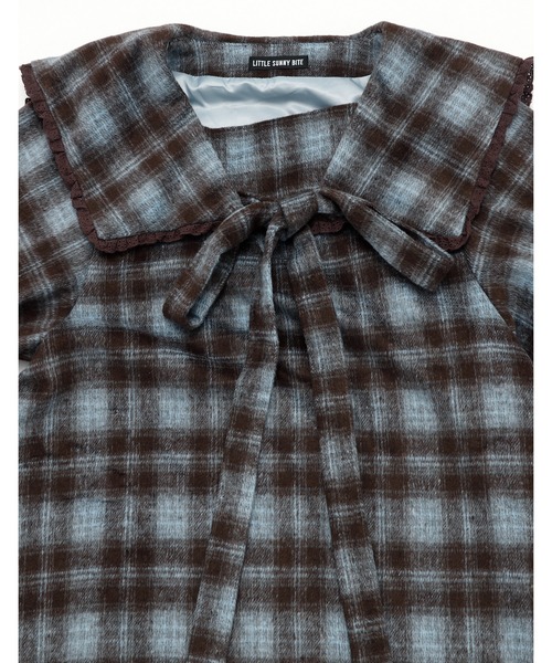 Little sunny bite(リトルサニーバイト)の「check dress(ドレス・レディース・ピンク/ブラック/ブルー・SMALL/MEDIUM)」の16枚目の写真
