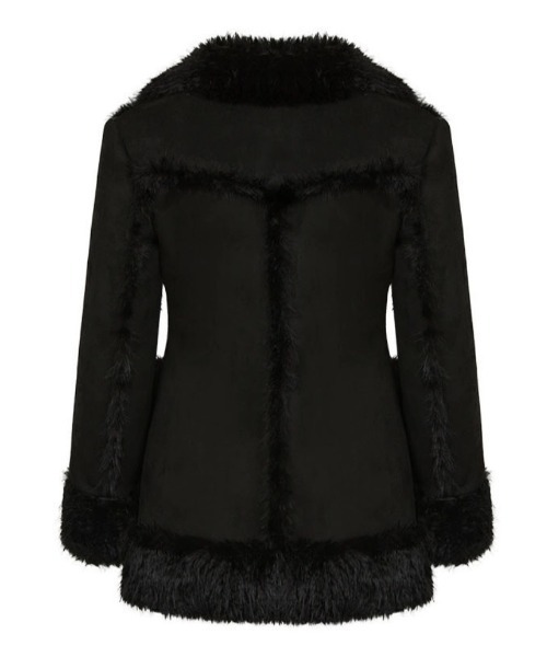NOT KNOWING(ノットノーイング)の「【NOT KNOWING】HOURGLASS MOUTON FUR COAT / 【ノットノーイング】アワーグラスマウンテンファーコート(ムートンコート・レディース・ブラック/ブラウン・ONE SIZE)」の14枚目の写真