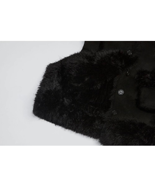 NOT KNOWING(ノットノーイング)の「【NOT KNOWING】HOURGLASS MOUTON FUR COAT / 【ノットノーイング】アワーグラスマウンテンファーコート(ムートンコート・レディース・ブラック/ブラウン・ONE SIZE)」の20枚目の写真