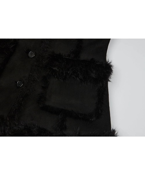NOT KNOWING(ノットノーイング)の「【NOT KNOWING】HOURGLASS MOUTON FUR COAT / 【ノットノーイング】アワーグラスマウンテンファーコート(ムートンコート・レディース・ブラック/ブラウン・ONE SIZE)」の17枚目の写真