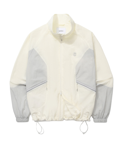 COVERNAT(カバーナット)の「カレッジブロックトラックジャケットアイボリー(ナイロンジャケット・レディース・その他・SMALL/MEDIUM/LARGE/X-LARGE)」の3枚目の写真