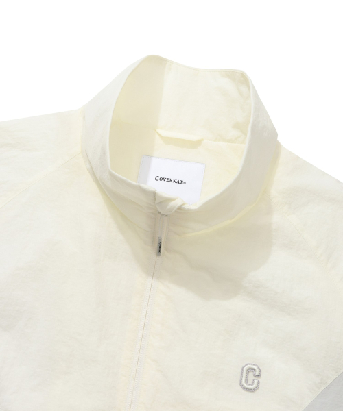 COVERNAT(カバーナット)の「カレッジブロックトラックジャケットアイボリー(ナイロンジャケット・レディース・その他・SMALL/MEDIUM/LARGE/X-LARGE)」の4枚目の写真