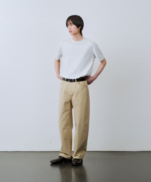 LEIRE（ルアール）の「カーブドコットンチノパンツ[ベージュ]（その他パンツ・メンズ・その他・MEDIUM/LARGE/X-LARGE）」の4枚目の写真