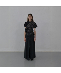 TAILORED LONG SKIRT (BLACK)