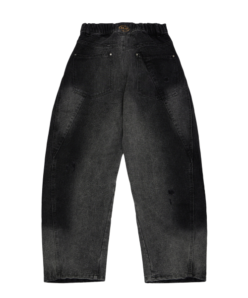 DOUBLE JD（ダブルジェイディー）の「裏切りデニムパンツ（ブラック）（デニムパンツ・レディース・その他・MEDIUM/LARGE）」の2枚目の写真