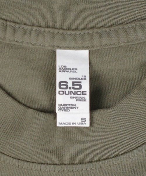LOS ANGELES APPAREL(ロサンゼルスアパレル)の「【PH3】【LOS ANGELES APPAREL/ロサンゼルスアパレル】S/S Grmnt Dye Crew Neck 6.5oz 1801GD(Tシャツ/カットソー・メンズ・オレンジ系その他/パープル系その他/ベージュ系その他/アーミー/クリアブルー/パープル・MEDIUM/LARGE/X-LARGE/XX-LARGE/SMALL)」の9枚目の写真