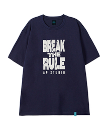 [ブレイクザルール]コットンルーズフィット半袖Tシャツ_スペースネイビー
