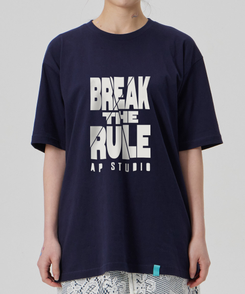 ASTRAL PROJECTION（アストラルプロジェクション）の「[ブレイクザルール]コットンルーズフィット半袖Tシャツ_スペースネイビー（Tシャツ/カットソー・メンズ・その他・MEDIUM/LARGE/X-LARGE/XX-LARGE）」の3枚目の写真