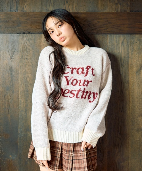 セール】モヘアタッチジャガードプルオーバー（ニット/セーター
