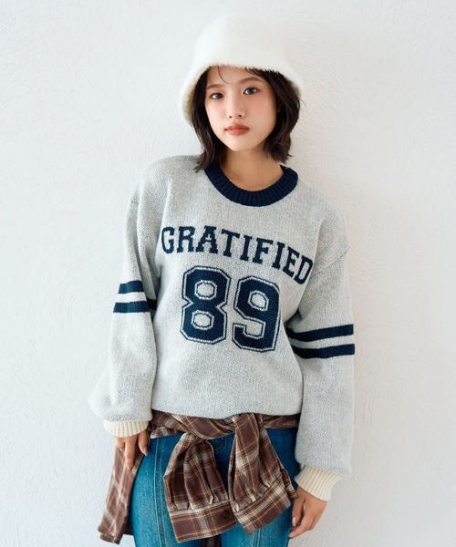 セール】モヘアタッチジャガードプルオーバー（ニット/セーター