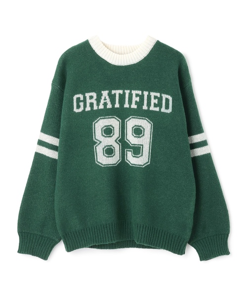 LOVETOXIC(ラブトキシック)の「モヘアタッチジャガードプルオーバー(ニット/セーター・キッズ・アイボリー/サックスブルー/トップグレー/グリーン/ブラック/オフホワイト/エンジ/ネイビー・130cm/S:140cm/L:160cm/M:150cm)」の12枚目の写真