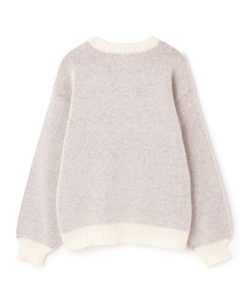 LOVETOXIC(ラブトキシック)の「モヘアタッチジャガードプルオーバー(ニット/セーター・キッズ・アイボリー/サックスブルー/トップグレー/グリーン/ブラック/オフホワイト/エンジ/ネイビー・130cm/S:140cm/L:160cm/M:150cm)」の14枚目の写真