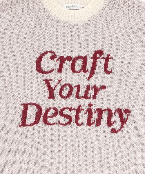 LOVETOXIC(ラブトキシック)の「モヘアタッチジャガードプルオーバー(ニット/セーター・キッズ・アイボリー/サックスブルー/トップグレー/グリーン/ブラック/オフホワイト/エンジ/ネイビー・130cm/S:140cm/L:160cm/M:150cm)」の17枚目の写真