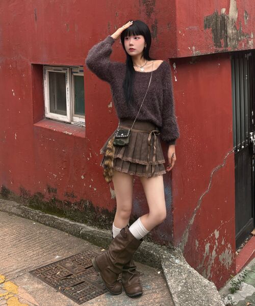 ZEROPLANET（ゼロプラネット）の「クレアビーガンレザープリーツスカート[BROWN]（スカート・レディース・その他・SMALL/MEDIUM）」の15枚目の写真