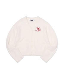 KIRSH（キルシー）の「KIRSH Loose-Fit Hairy Ribbon Cardigan キルシー ルーズフィット ヘアリー リボン カーディガン（カーディガン/ボレロ）」