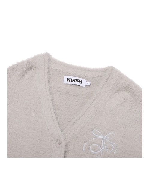 KIRSH（キルシー）の「KIRSH Loose-Fit Hairy Ribbon Cardigan キルシー ルーズフィット ヘアリー リボン カーディガン（カーディガン/ボレロ・レディース・アイボリー/ライトグレー/ブラウン・1）」の12枚目の写真