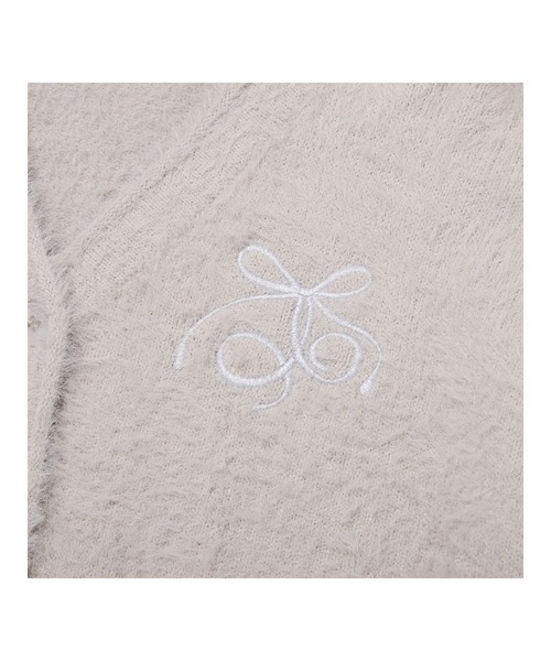 KIRSH（キルシー）の「KIRSH Loose-Fit Hairy Ribbon Cardigan キルシー ルーズフィット ヘアリー リボン カーディガン（カーディガン/ボレロ・レディース・アイボリー/ライトグレー/ブラウン・1）」の13枚目の写真