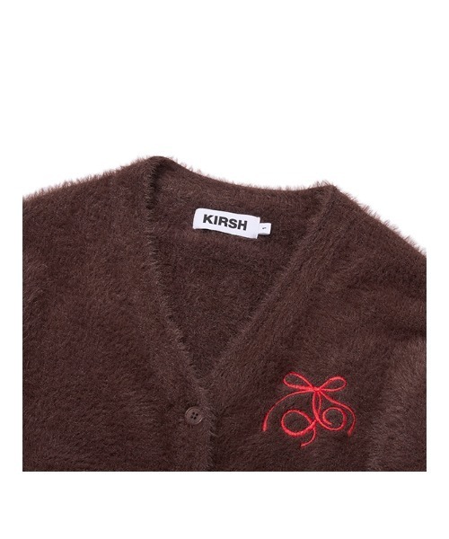 KIRSH（キルシー）の「KIRSH Loose-Fit Hairy Ribbon Cardigan キルシー ルーズフィット ヘアリー リボン カーディガン（カーディガン/ボレロ・レディース・アイボリー/ライトグレー/ブラウン・1）」の18枚目の写真