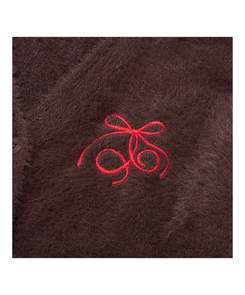 KIRSH（キルシー）の「KIRSH Loose-Fit Hairy Ribbon Cardigan キルシー ルーズフィット ヘアリー リボン カーディガン（カーディガン/ボレロ・レディース・アイボリー/ライトグレー/ブラウン・1）」の19枚目の写真