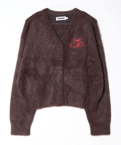 KIRSH（キルシー）の「KIRSH Loose-Fit Hairy Ribbon Cardigan キルシー ルーズフィット ヘアリー リボン カーディガン（カーディガン/ボレロ・レディース・アイボリー/ライトグレー/ブラウン・1）」の22枚目の写真