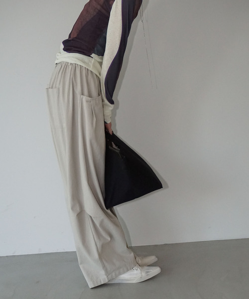 chuclla（チュクラ）の「シアーパネル ミックスカラー トップス chw26s011（Tシャツ/カットソー・レディース・ブラウン系その他・FREE）」の6枚目の写真