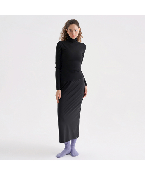 SKULLPIG(スカルピグ)の「SWS25051-01 ソフテックス ロングスカート ブラック(スカート・レディース・ブラック・X-LARGE/SMALL/MEDIUM/LARGE/2XL)」の1枚目の写真