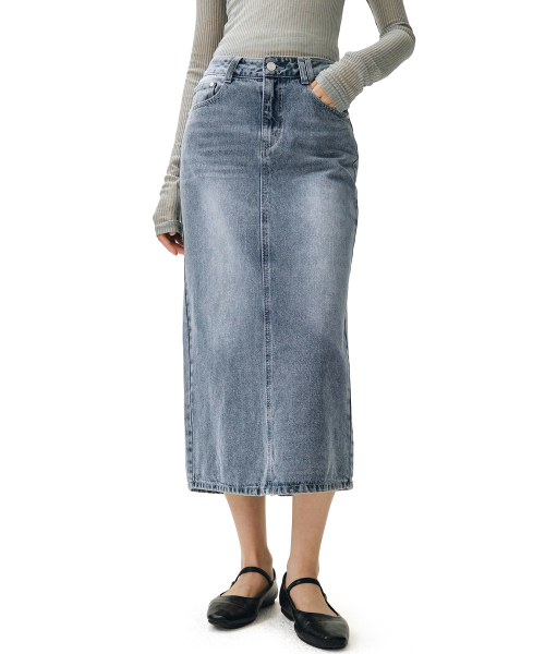 DECET WOMEN(デケット ウーマン)の「シグネチャーロングスカート DCSK003LBlueB(スカート・レディース・その他・SMALL/MEDIUM/LARGE/X-SMALL)」の2枚目の写真