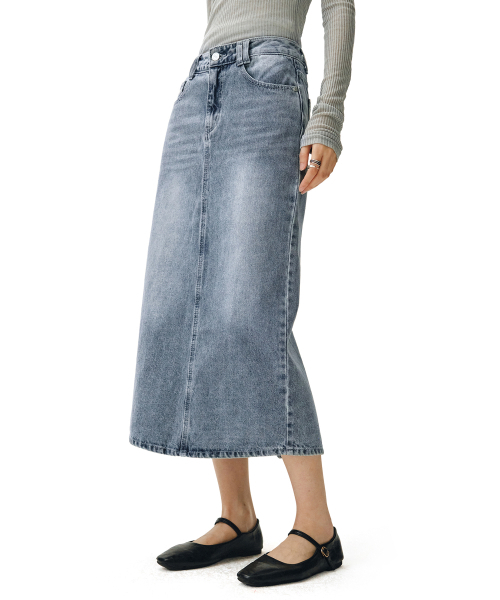 DECET WOMEN(デケット ウーマン)の「シグネチャーロングスカート DCSK003LBlueB(スカート・レディース・その他・SMALL/MEDIUM/LARGE/X-SMALL)」の3枚目の写真