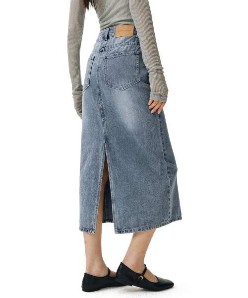 DECET WOMEN(デケット ウーマン)の「シグネチャーロングスカート DCSK003LBlueB(スカート・レディース・その他・SMALL/MEDIUM/LARGE/X-SMALL)」の4枚目の写真