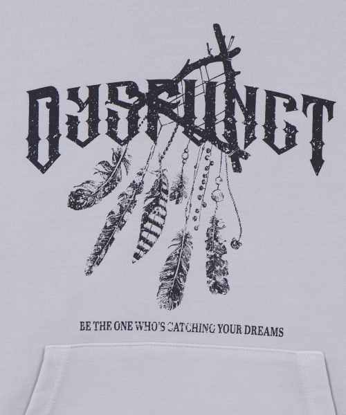 DYSFUNCT（ディスファンクト）の「DREAM CATCHER PIGMENT HOODIE(BLUE GRAY)（パーカー・レディース・その他・LARGE/X-LARGE/MEDIUM）」の2枚目の写真