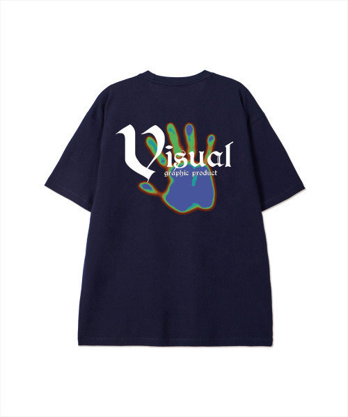 BY.L(バイエル)の「ビジュアルファーム 半袖Tシャツ ネイビー(Tシャツ/カットソー・メンズ・その他・MEDIUM/LARGE/X-LARGE)」の1枚目の写真