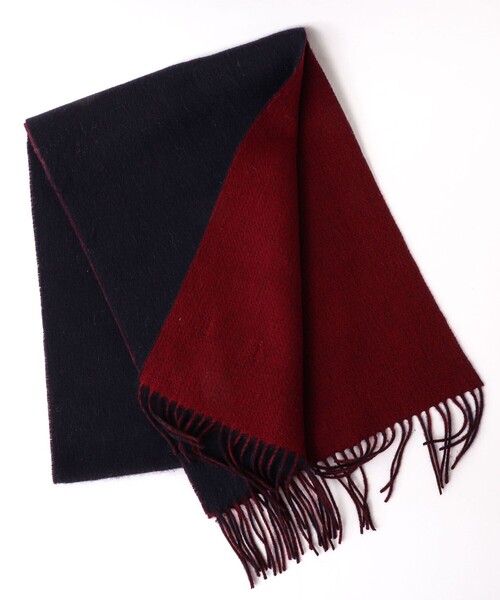 NOLLEY’S(ノーリーズ)の「R/Sウールカシミヤマフラー30(マフラー・メンズ・グレー/ブラック系その他/イエロー系その他/ブラック/グレー系その他/ネイビー・FREE)」の5枚目の写真