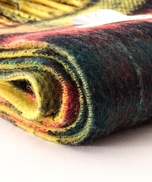 NOLLEY’S(ノーリーズ)の「R/Sウールカシミヤマフラー30(マフラー・メンズ・グレー/ブラック系その他/イエロー系その他/ブラック/グレー系その他/ネイビー・FREE)」の14枚目の写真