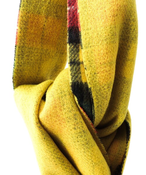 NOLLEY’S(ノーリーズ)の「R/Sウールカシミヤマフラー30(マフラー・メンズ・グレー/ブラック系その他/イエロー系その他/ブラック/グレー系その他/ネイビー・FREE)」の20枚目の写真