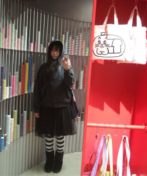 FLAREUP(フレアアップ)の「Double Hoodie (FL-101_Charcoal)(パーカー・レディース・チャコール・2/1)」の13枚目の写真