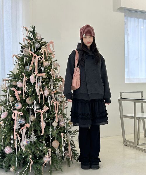 FLAREUP(フレアアップ)の「Double Hoodie (FL-101_Charcoal)(パーカー・レディース・チャコール・2/1)」の20枚目の写真
