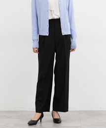 stretch twill タックパンツ（スラックス）｜Deuxieme Classe