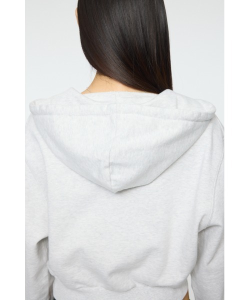 MOUSSY(マウジー)の「RUGGED LOGO フ―ディー(スウェット・レディース・杢グレー/マジェンタ・FREE)」の15枚目の写真