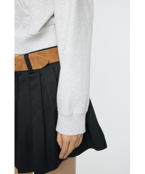 MOUSSY(マウジー)の「RUGGED LOGO フ―ディー(スウェット・レディース・杢グレー/マジェンタ・FREE)」の16枚目の写真