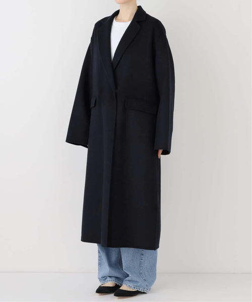 SLOBE IENA(スローブイエナ)の「ダブルフェイスチェスターコート(チェスターコート・レディース・ネイビー・38/36)」の18枚目の写真