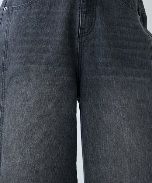 CIAOPANIC TYPY（チャオパニックティピー）の「【UNISEX】バルーンカーブカーゴデニムパンツ（デニムパンツ・レディース・ブラック/ブルー/ホワイト/ベージュ・MEDIUM/LARGE）」の9枚目の写真