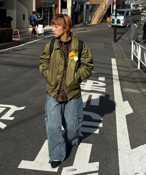 CIAOPANIC TYPY（チャオパニックティピー）の「【UNISEX】バルーンカーブカーゴデニムパンツ（デニムパンツ・レディース・ブラック/ブルー/ホワイト/ベージュ・MEDIUM/LARGE）」の16枚目の写真