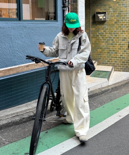 CIAOPANIC TYPY（チャオパニックティピー）の「【UNISEX】バルーンカーブカーゴデニムパンツ（カーゴパンツ・レディース・ブラック/ブルー/ホワイト/ベージュ・MEDIUM/LARGE）」の22枚目の写真