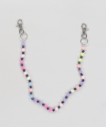 SPINNS | ビーズウォレットチェーン/レインボーブロック/ユニセックス(ウォレットチェーン)