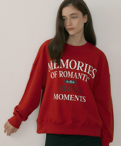 REORG(リオルグ)の「MOR MEMORY SWEATSHIRTS RED(スウェット・レディース・その他・SMALL/MEDIUM)」の1枚目の写真